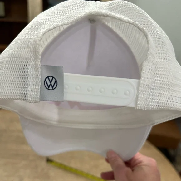 Volkswagen Snap Back White Mesh Trucker Baseball Hat - Picture 6 of 9